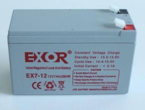 EXOR蓄电池12V7AH